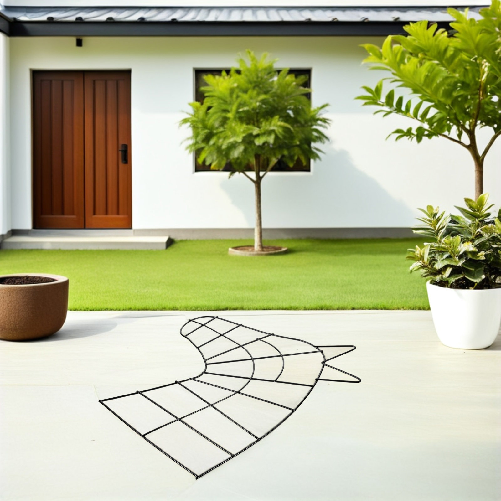 Wreath Form Wire - ห่วงลวดโลหะรูปหัวม้า 2 ชิ้น สำหรับจัดดอกไม้ ตกแต่งงานปาร์ตี้ ห้องนั่งเล่น