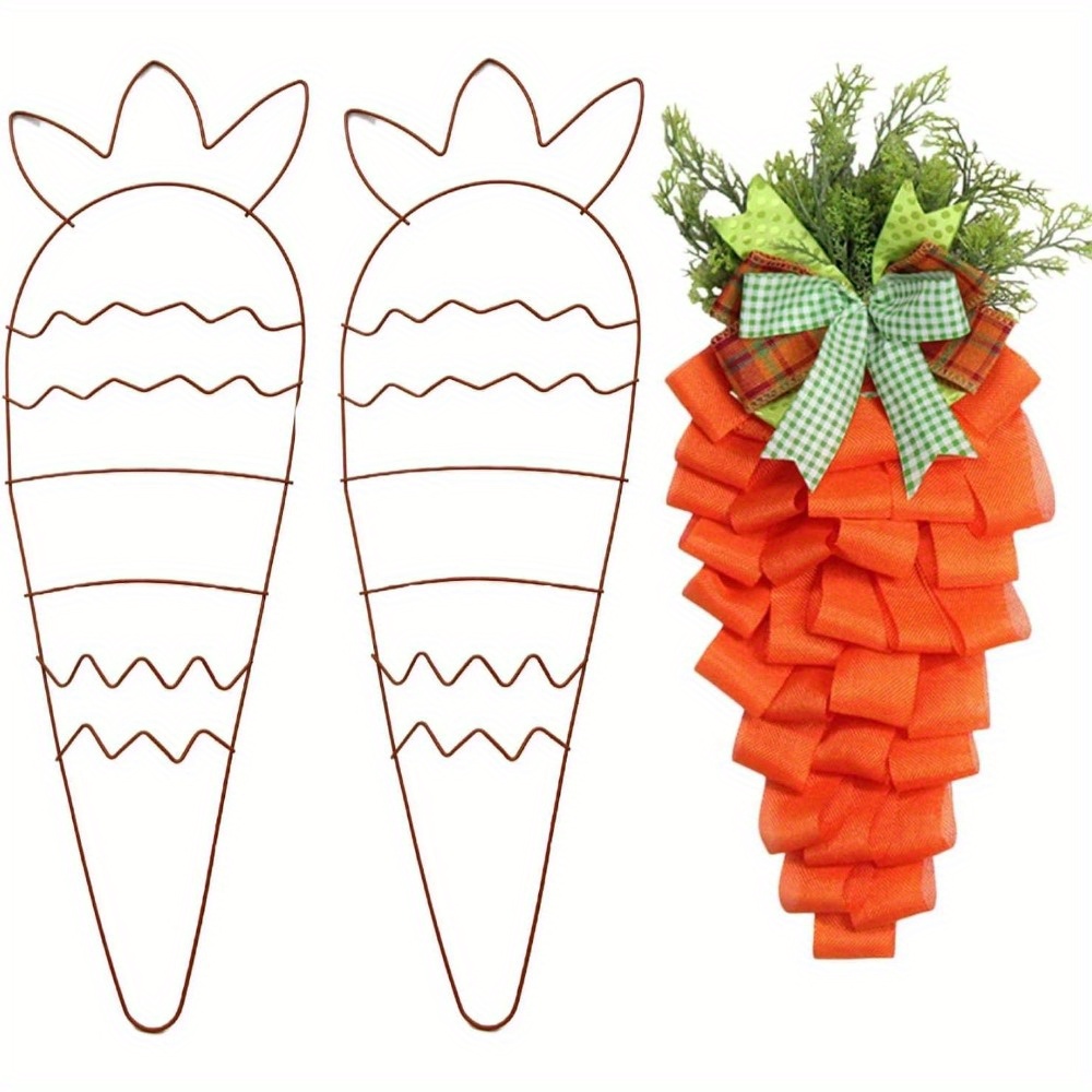 Wreath Form Wire - โครงลวดโลหะรูปกระต่ายสำหรับทำพวงหรีดกระต่ายอีสเตอร์ สำหรับตกแต่งสวนในฤดูใบไม้ผลิ งานฝีมือ DIY