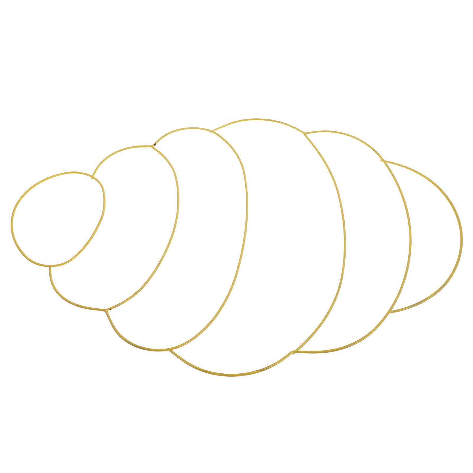 Wreath Form Wire - โครงลวดรูปทรงรังผึ้งโลหะสำหรับทำพวงหรีดดอกไม้ DIY ของตกแต่งประตูหน้าบ้าน ฤดูร้อน ระเบียงบ้าน