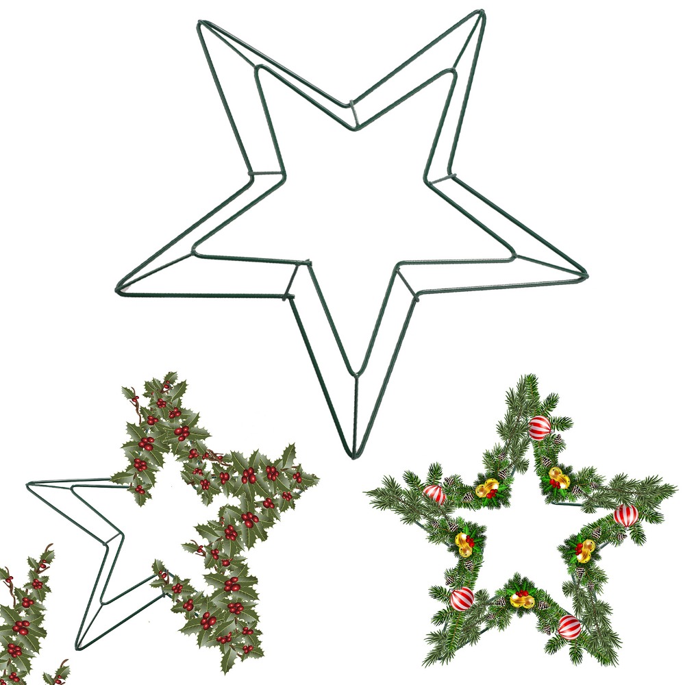โครงลวดโลหะรูปดาวสำหรับตกแต่งพ - Wreath Form Wire บทวิจารณ์และราคา