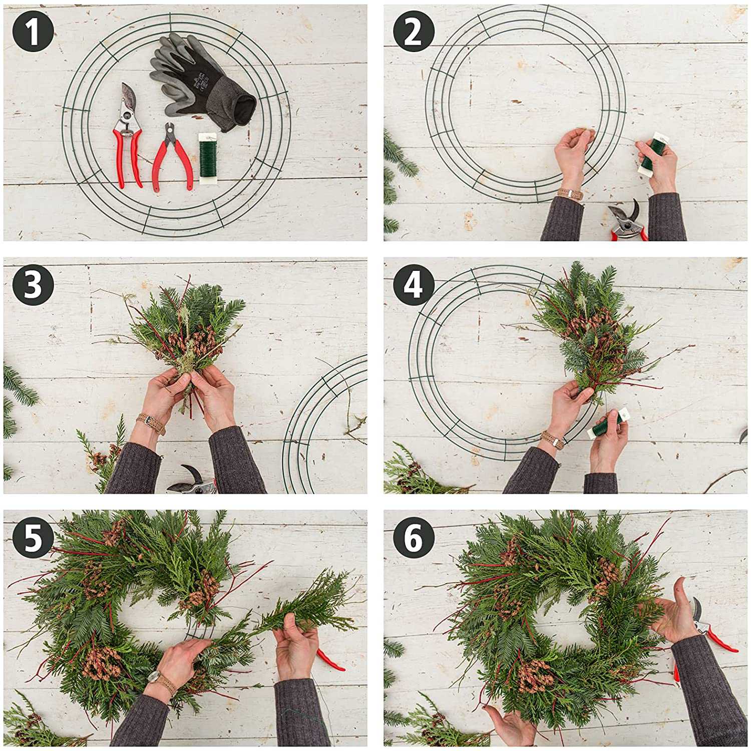 A25F-โครงลวดสำหรับทำพวงมาลัยขน - Wreath Form Wire บทวิจารณ์และราคา