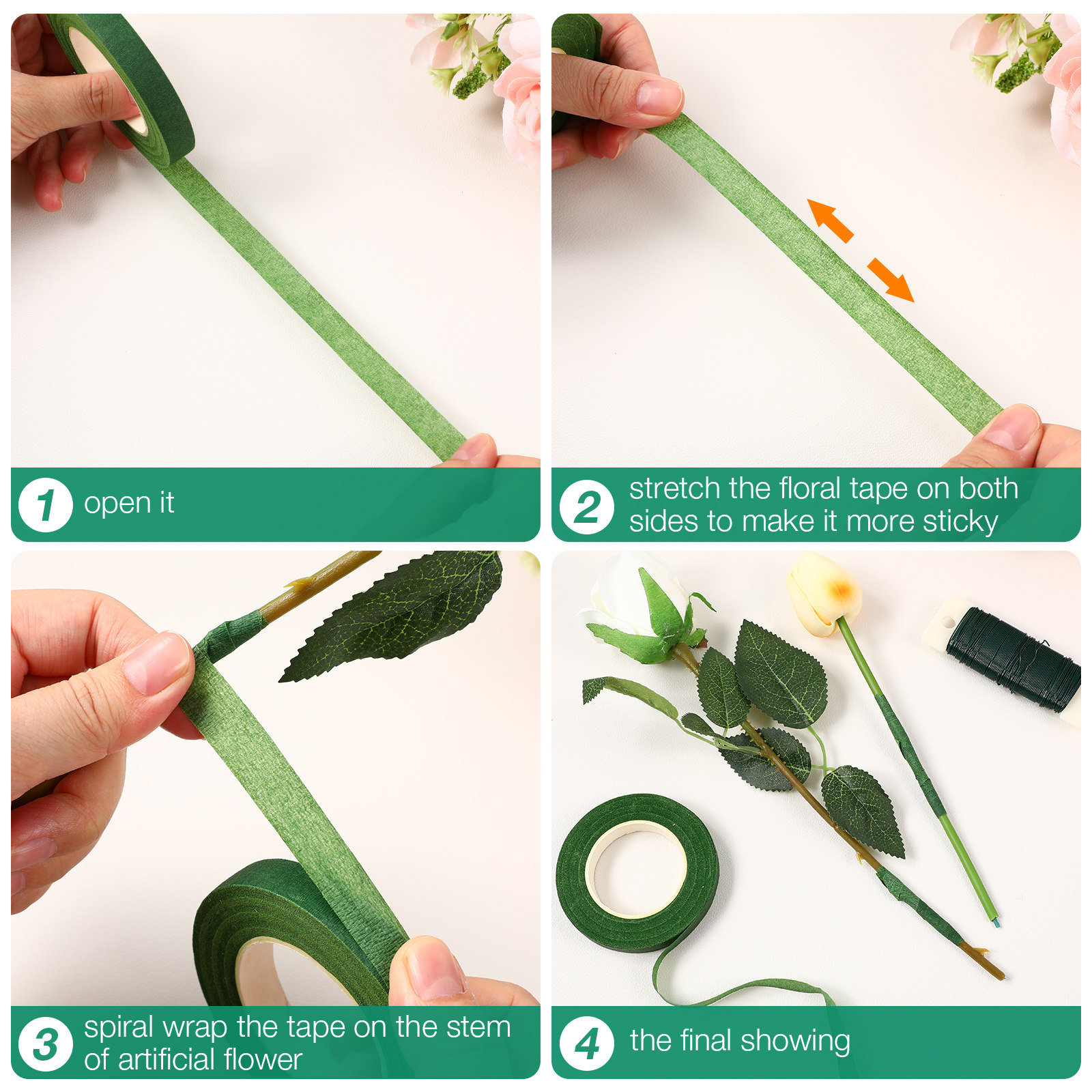 ชุดอุปกรณ์จัดดอกไม้ 1 ชุด เทปด - Florist Wreath Supply บทวิจารณ์และราคา