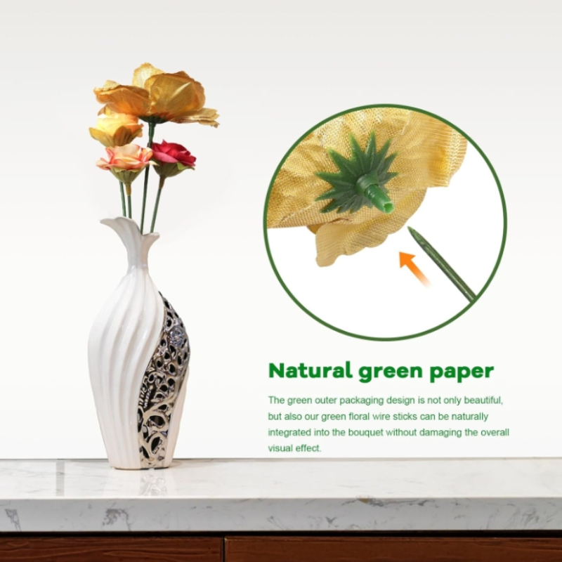 100 ชิ้นดอกไม้ Stem, ประดิษฐ์ด - Florist Wreath Supply บทวิจารณ์และราคา