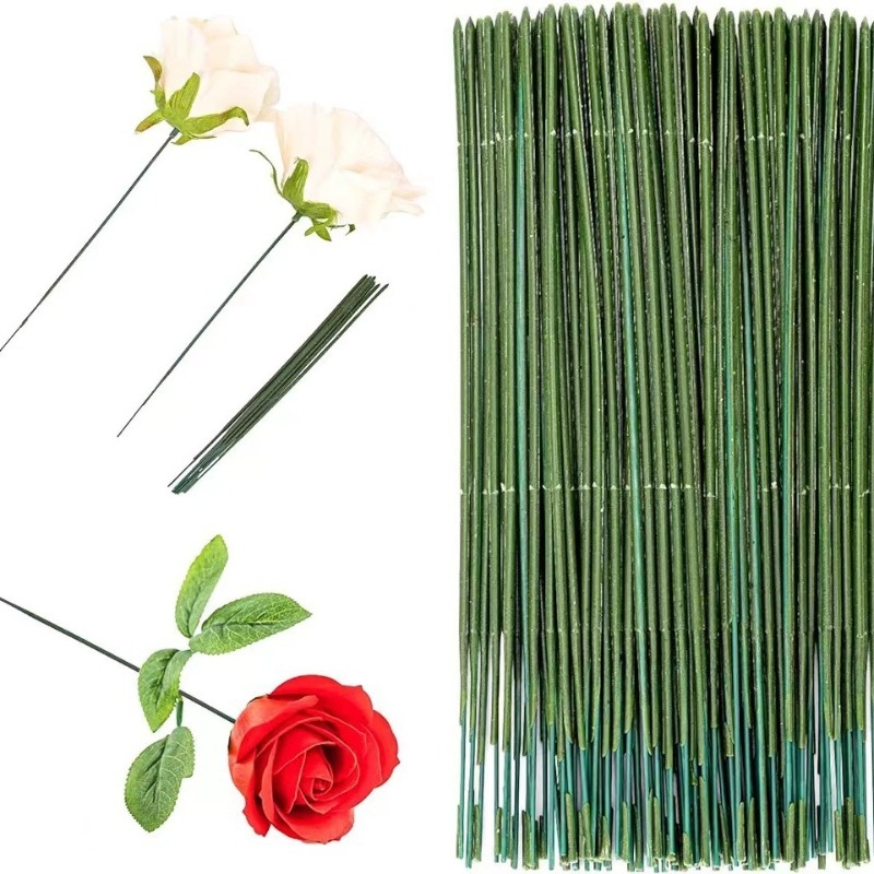 100 ชิ้นดอกไม้ Stem, ประดิษฐ์ด - Florist Wreath Supply บทวิจารณ์และราคา