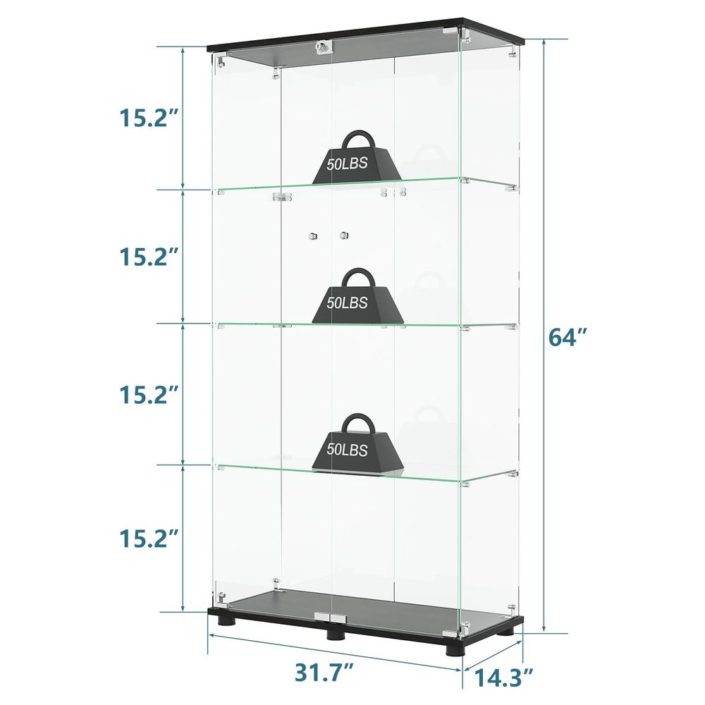 ตู้โชว์พร้อมชั้นวาง 4 ชั้น ประ - B & J Florist Supply Linwood บทวิจารณ์และราคา
