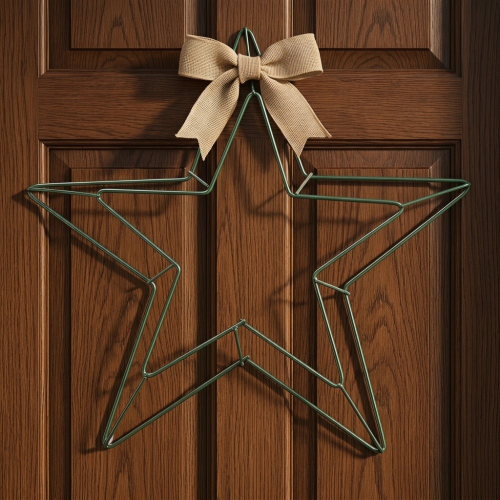 โครงพวงหรีดดาวโลหะแขวนประดับตก - Wreath Form Wire บทวิจารณ์และราคา